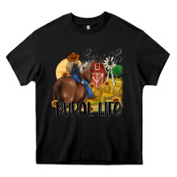 Black livin the rural life Heavy Core Tee - MaliasSmallBusiness