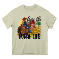 Mossy livin the rural life Heavy Core Tee - MaliasSmallBusiness