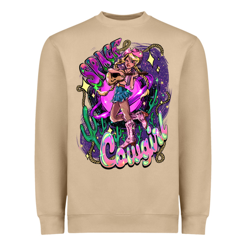 Space Cowgirl Heavyweight Sweatshirt by HowdyJamesFarm | Teevron