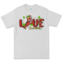 Dove Grey mardi gras love crawfish Premium Tee - MaliasSmallBusiness