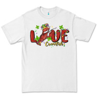 White mardi gras love crawfish Premium Tee - MaliasSmallBusiness