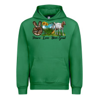 Emerald peace love boer goat Urban Hoodie - LillyAllenDesigns