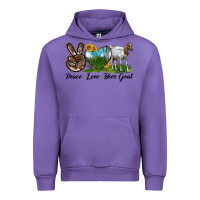 Peace Love Boer Goat Urban Hoodie | Teevron