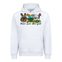 White peace love boer goat Urban Hoodie - LillyAllenDesigns