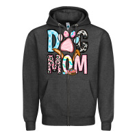 Charcoal Heather Easter dog mom Zipper Hoodie - OliviaCreatesArt
