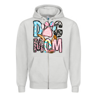 Dove Grey Easter dog mom Zipper Hoodie - OliviaCreatesArt