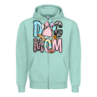 Seafoam Easter dog mom Zipper Hoodie - OliviaCreatesArt