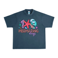 Midnight Navy 100 mermazing days Urban Heavy Tee - Artiststas