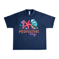 Navy 100 mermazing days Urban Heavy Tee - Artiststas