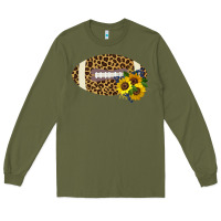 Army Green Leopard Print Footbal Long Sleeve Tee - Bettercallsaul