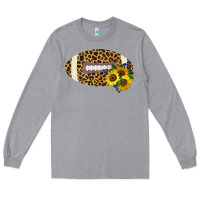 Heather Grey Leopard Print Footbal Long Sleeve Tee - Bettercallsaul