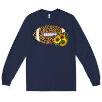 Navy Leopard Print Footbal Long Sleeve Tee - Bettercallsaul