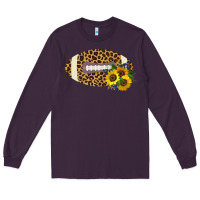 Plum Leopard Print Footbal Long Sleeve Tee - Bettercallsaul