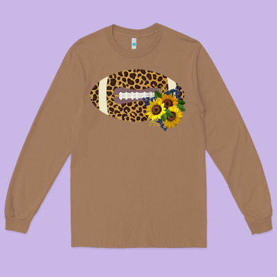 Leopard Print Footbal Long Sleeve Tee Designed By Bettercallsaul