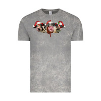 Cloud Rock christmas holstein cows Vintage Tee - LillyAllenDesigns