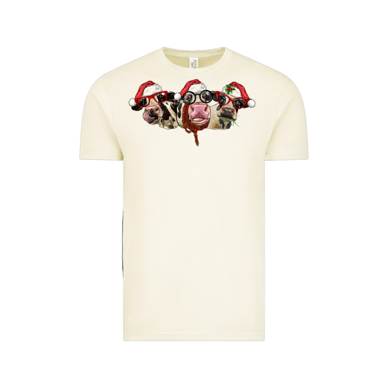 Christmas Holstein Cows Vintage Tee by LillyAllenDesigns | Teevron