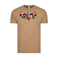 Vintage Coffee christmas holstein cows Vintage Tee - LillyAllenDesigns