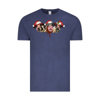 Vintage Denim christmas holstein cows Vintage Tee - LillyAllenDesigns