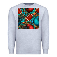 Heather Grey american football helmet with leopard and gemstone Premium Sweatshirt - BundleAndBundleShop