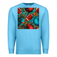 Ocean Blue american football helmet with leopard and gemstone Premium Sweatshirt - BundleAndBundleShop