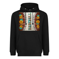 Black baseball with sunflower and gemstone tumbler Heavyweight Hoodie - BundleAndBundleShop