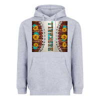 Heather Grey baseball with sunflower and gemstone tumbler Heavyweight Hoodie - BundleAndBundleShop
