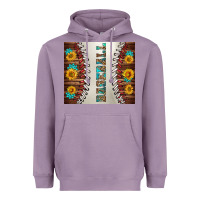 Lavender baseball with sunflower and gemstone tumbler Heavyweight Hoodie - BundleAndBundleShop