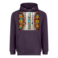 Plum baseball with sunflower and gemstone tumbler Heavyweight Hoodie - BundleAndBundleShop