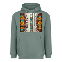 Sage baseball with sunflower and gemstone tumbler Heavyweight Hoodie - BundleAndBundleShop