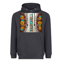 Smoke baseball with sunflower and gemstone tumbler Heavyweight Hoodie - BundleAndBundleShop
