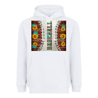 White baseball with sunflower and gemstone tumbler Heavyweight Hoodie - BundleAndBundleShop