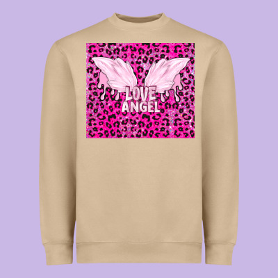 Love Angel Heavyweight Sweatshirt Designed By Tumblerdesignbyshophia