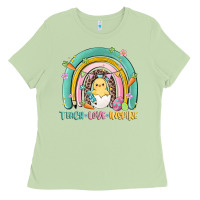 Matcha teach love inspire rainbow Ladies Tee - MaliasSmallBusiness