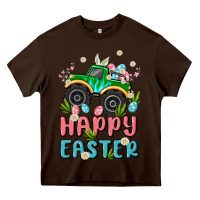 Chocolate Brown easter monster truck Heavy Core Tee - MaliasSmallBusiness