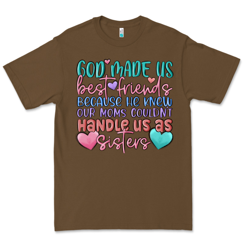 God Made Us Best Friend Premium Tee by MaliasSmallBusiness | Teevron