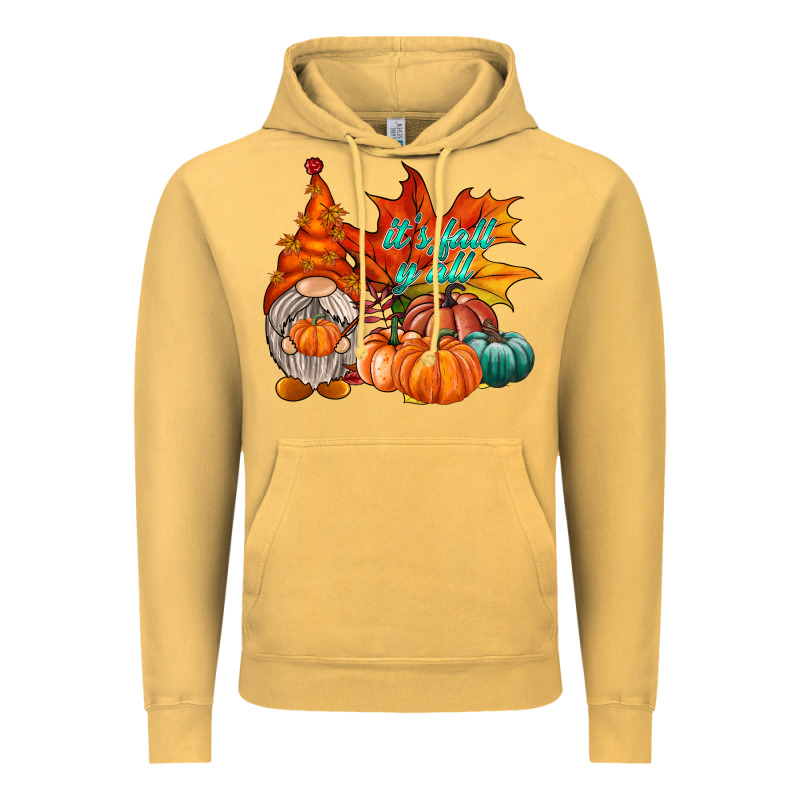 It Is Fall Yall Gnome Vintage Hoodie by RacoonDesign | Teevron