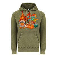 Vintage Olive it is fall yall gnome Vintage Hoodie - RacoonDesign