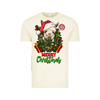 Vintage Arctic merry christmas alpaca face Vintage Tee - LillyAllenDesigns