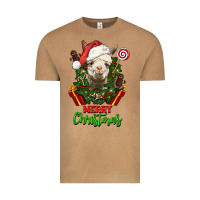 Vintage Camel merry christmas alpaca face Vintage Tee - LillyAllenDesigns