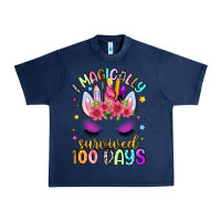Navy i magically survived 100 days Urban Heavy Tee - Artiststas