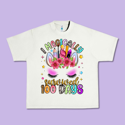 I Magically Survived 100 Days Urban Heavy Tee Designed By Artiststas
