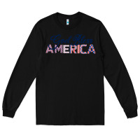 Black God Bless America Long Sleeve Tee - Bettercallsaul