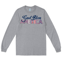 Heather Grey God Bless America Long Sleeve Tee - Bettercallsaul