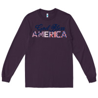 Plum God Bless America Long Sleeve Tee - Bettercallsaul