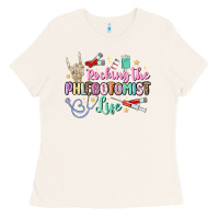 Bone rocking the phlebotomist life Ladies Tee - MaliasSmallBusiness