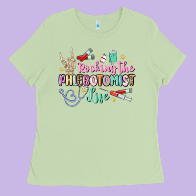 Rocking The Phlebotomist Life Ladies Tee Designed By Maliassmallbusiness