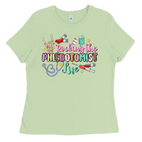 Matcha rocking the phlebotomist life Ladies Tee - MaliasSmallBusiness