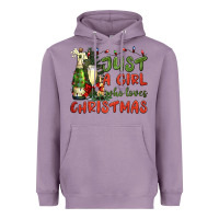 Lavender just a girl who loves christmas Heavyweight Hoodie - BundleAndBundleShop