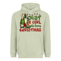 Matcha just a girl who loves christmas Heavyweight Hoodie - BundleAndBundleShop