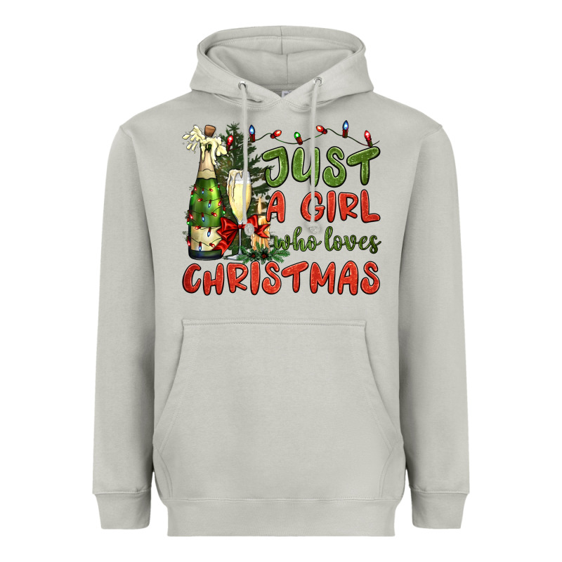 Just A Girl Who Loves Christmas Heavyweight Hoodie by BundleAndBundleShop | Teevron